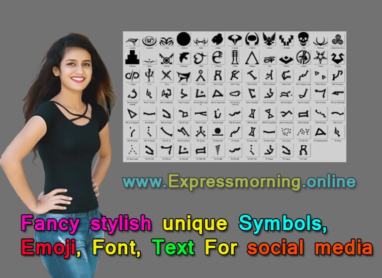Fancy stylish unique Symbols Emoji Font Text For social media stylish symbols 2022