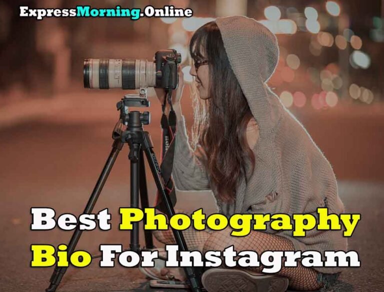 Photography Bio For Instagram, Instagram Bio For Photographers