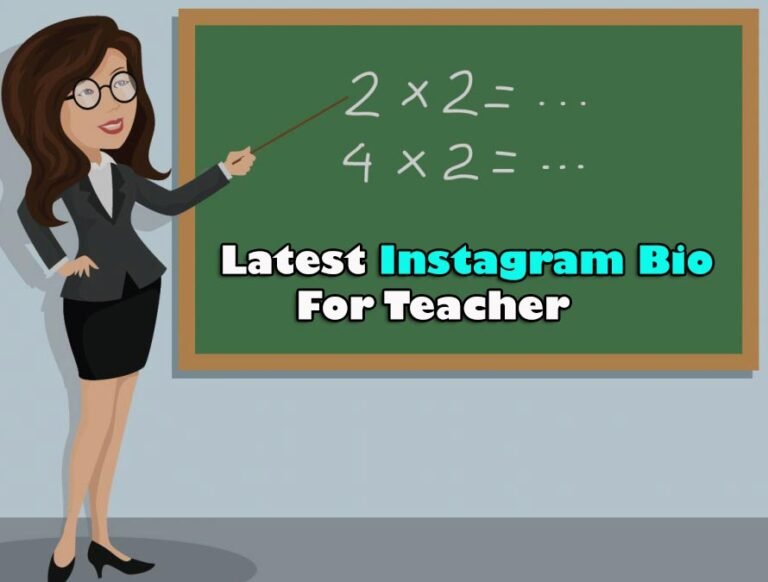 Latest Instagram Bio For Teacher, Teacher Bio Instagram with Emoji